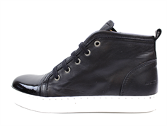 Angulus sneaker black with zip and laces